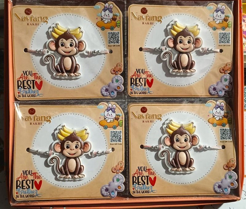 Monkey Design Rakhi
