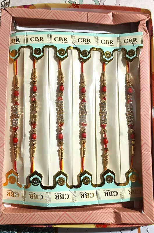 CBR Stone Bead Rakhi